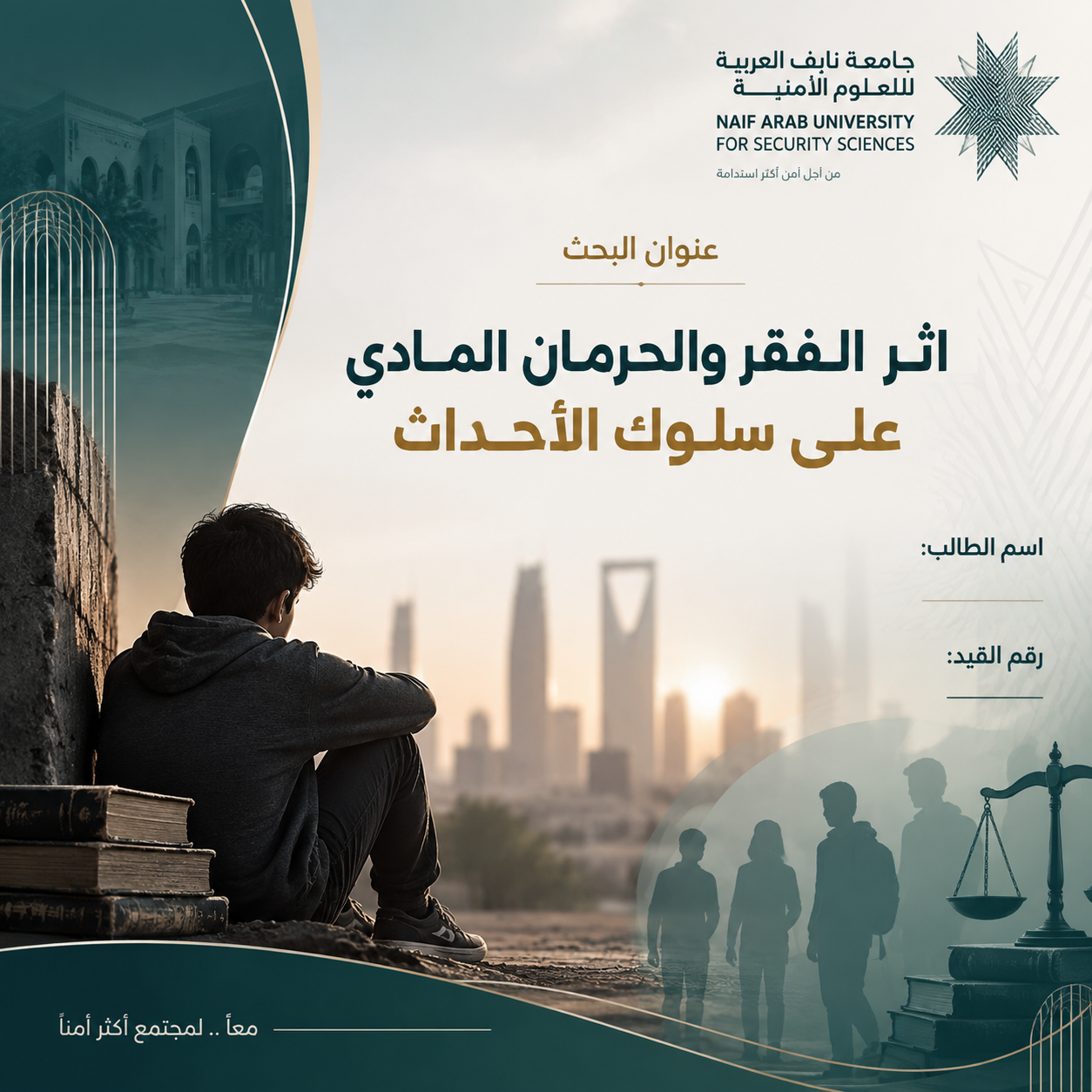 معاينة اثر الفقر والحرمان المادي علي سلوك الأحداث